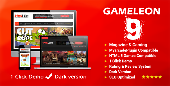 Gameleon - WordPress Gaming & Magazine Theme