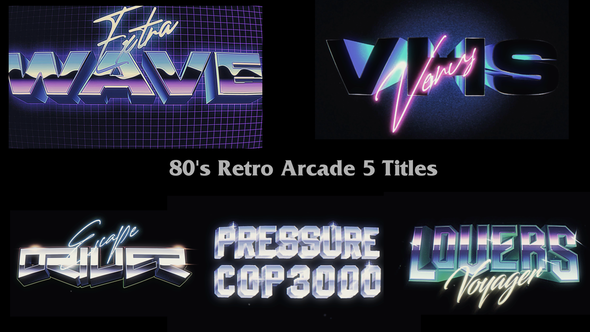 80s Retro Arcade 5 Titles