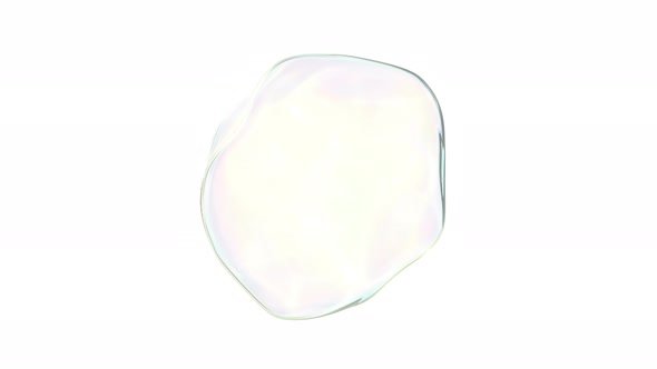 Realistic Soap Bubble Beautiful 3d Style Fresh Water Able to Loop Seamless