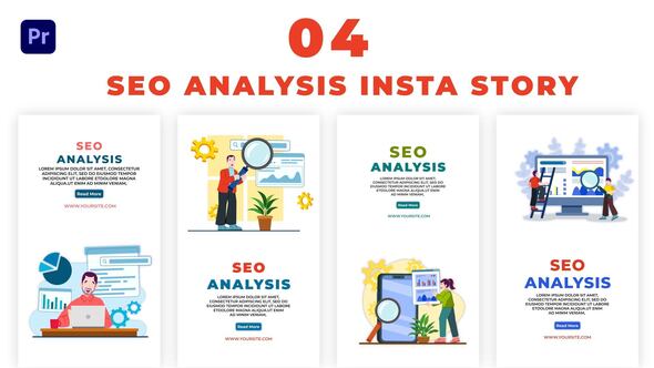 SEO  Analysis With Graph Instagram Story Template