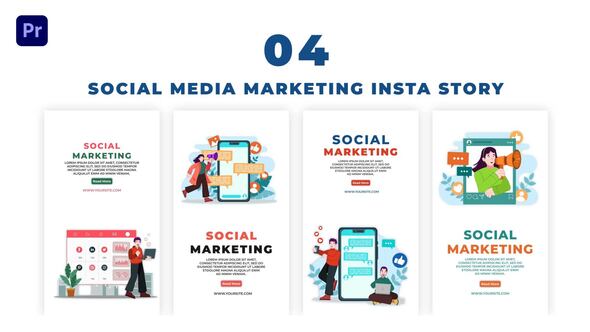 Social Media Marketing Instagram Story Premier Pro Template