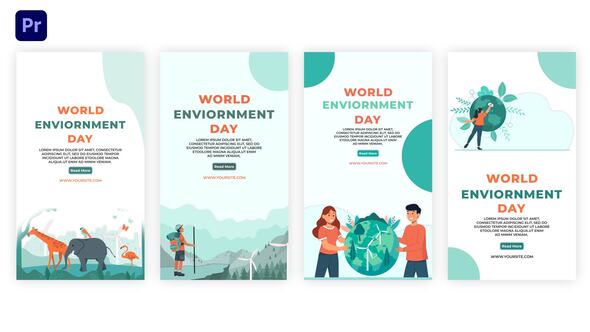 World Environment Day Instagram Story Premier Pro | Save Planet Template