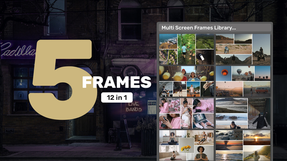Multi Screen Frames Library - 5 Frames alt