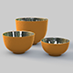 Three golden bowls - 3DOcean Item for Sale