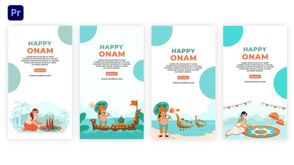 Happy Onam  Festival Instagram Stories Pack