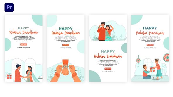 Happy  Raksha Bandhan Instagram Story Premier Pro Template