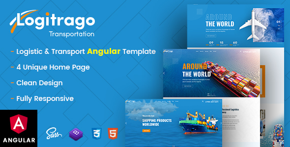 Logitrago - Transport & Logistics Angular Template