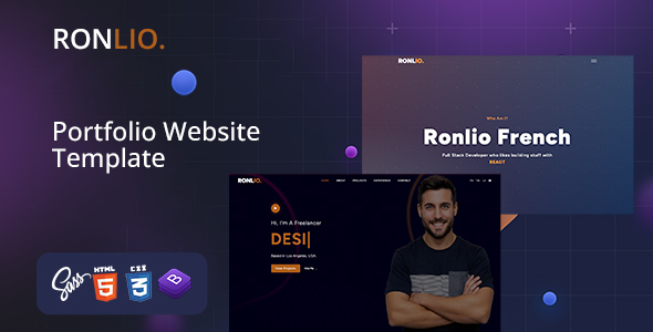 Ronlio - Portfolio HTML Template