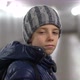 Portrait of Alone Confident Boy in Hat and Jacket in Underground Covered Walkway in City at Winter - VideoHive Item for Sale