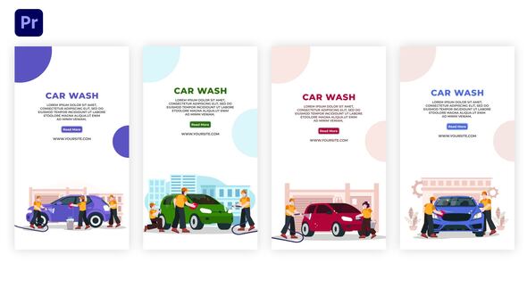 Car Washing Service Centre Instagram Story Pack