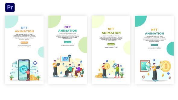 NFT Animation Instagram Story Premier Pro Template