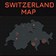 Switzerland Map and HUD Elements - VideoHive Item for Sale