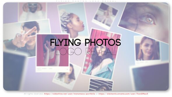 Flying Photos Logo Reveal