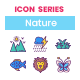 90 Nature Icons | Crayons Series - GraphicRiver Item for Sale