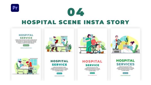 Caring Staff Hospital  Service Scene Instagram Story