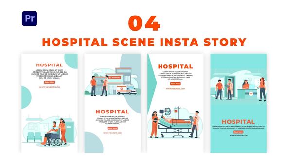 Famous Big  Hospital Scene Animation Instagram Premiere Pro Pack