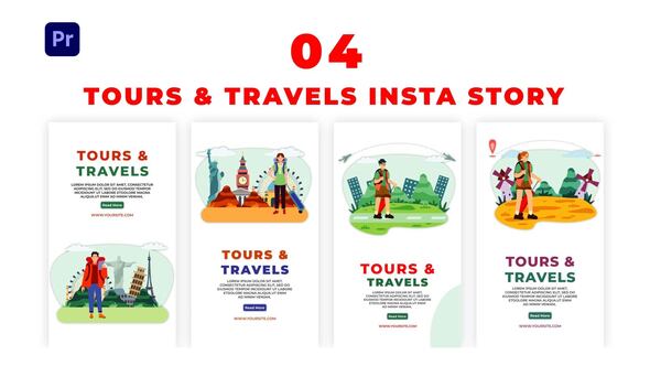 Premiere Pro Tours and Travels Instagram Story Template