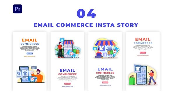 Email Commerce Instagram Story Template Premiere Pro
