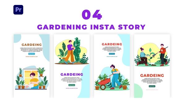 Premiere Pro Gardening Instagram Story Pack