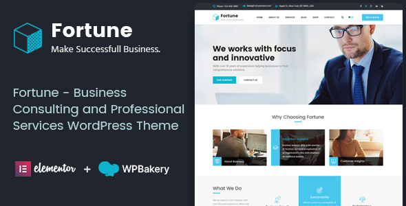 Fortune - Business Consulting and Professional Services WordPress Theme