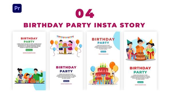 Birthday Party  Celebration Instagram Story