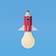 Pencil rocket launch - 3DOcean Item for Sale