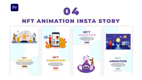 Bitcoin NFT Animation Instagram Story