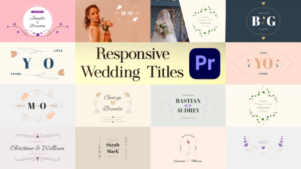 Wedding Responsive Titles For Premiere Pro