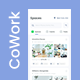 Coworking Space Booking & Event Booking App UI | XD File | CoWork - GraphicRiver Item for Sale