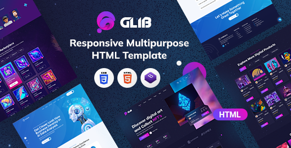 Glib | Responsive Multipurpose HTML Template