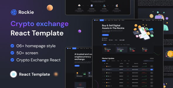 Rockie - Crypto Exchange React Template