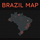 Brazil Map and HUD Elements - VideoHive Item for Sale