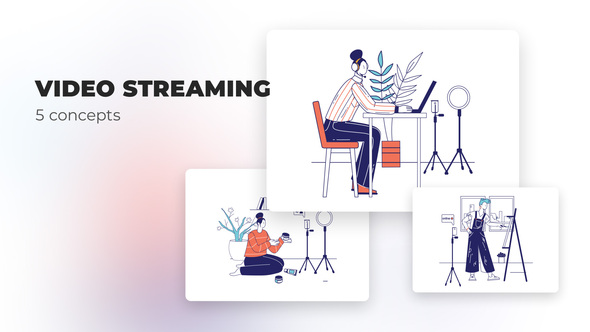 Video streaming - Flat concepts alt