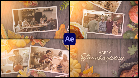 Thanksgiving Day Slideshow Opener for After Effects alt