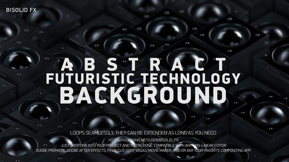 Abstract Futuristic Technology Motion Background