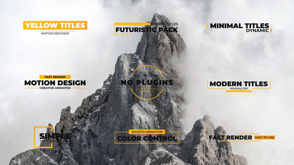 Minimal Yellow Titles alt