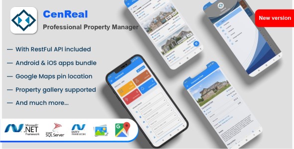 CenReal - Professional Property Manager Application Android + iOS