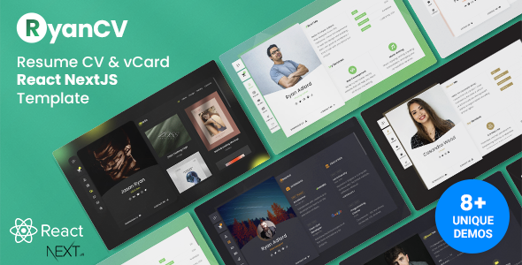 RyanCV - Personal Portfolio Resume React NextJS