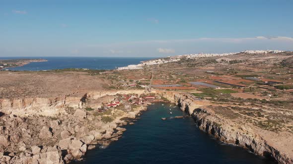 Aerial drone video from Malta,Mellieha and surroundings.