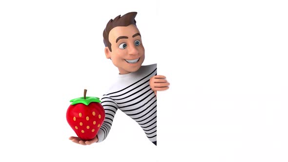 Fun 3D cartoon casual character