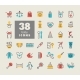 Baby Feeding and Care Vector Icons Set - GraphicRiver Item for Sale