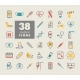 Medicine and Healthcare Medical Support Icons Set - GraphicRiver Item for Sale
