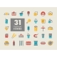 Fastfood Food Court Vector Icon - GraphicRiver Item for Sale