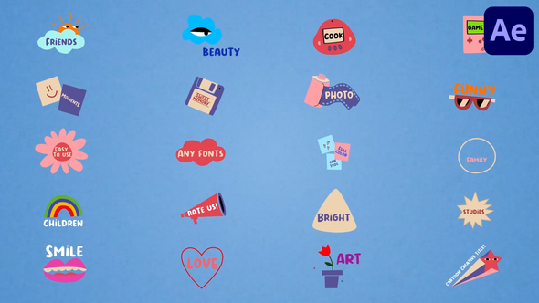 Cartoon Creative Titles for After Effects alt