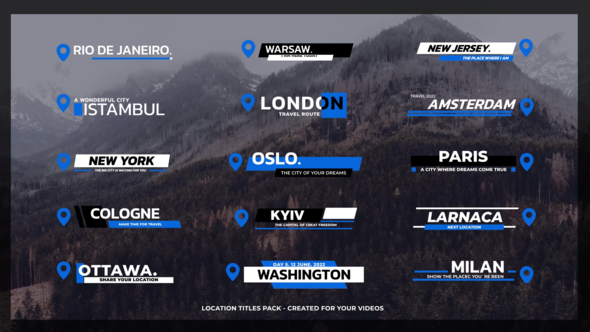 Location Titles V1 | After Effects