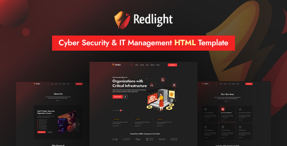 Redlight | Cyber Security & IT Management HTML Template