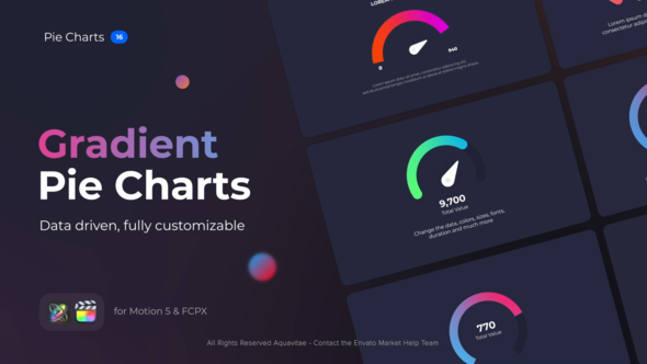 Gradient Pie Charts for Motion & FCPX alt