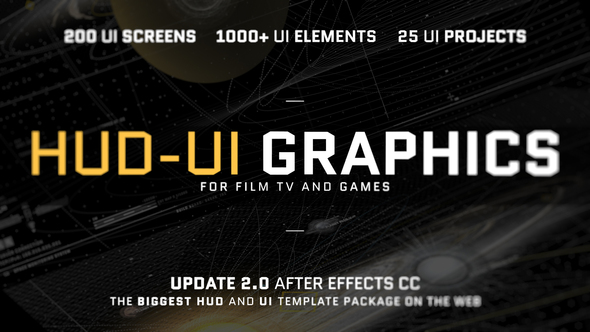 HUD - UI Graphics for FILM, TV and GAMES