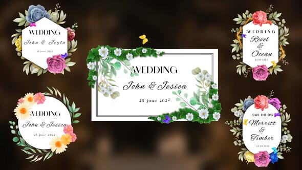 Wedding Floral Titles