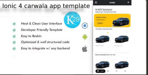Carwala ionic 4.8 app template